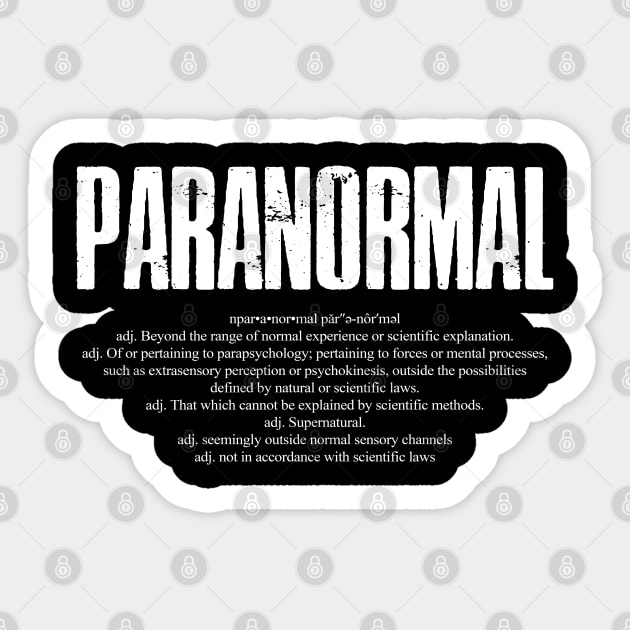 Paranormal Dictionary Word Definition Sticker by AltrusianGrace